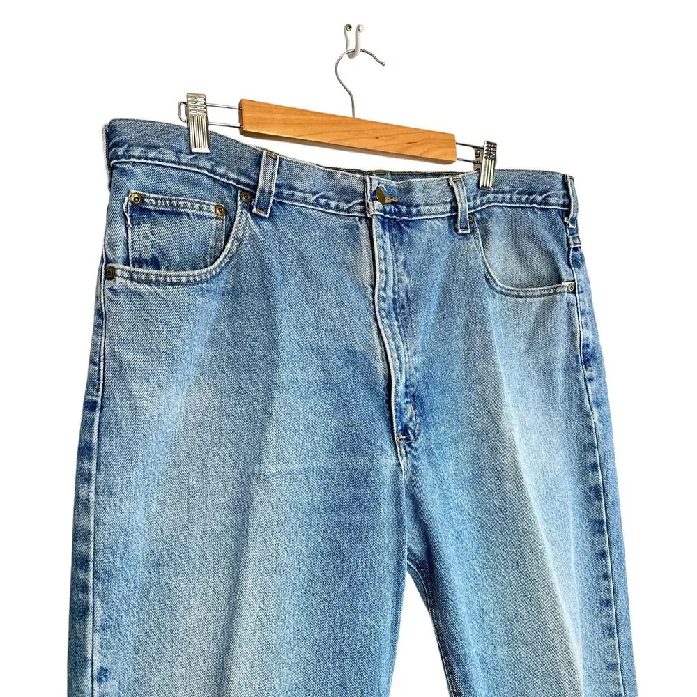 Carhartt B18 Traditional Fit Tapered Jeans Stonewash Light Medium Blue 40x30